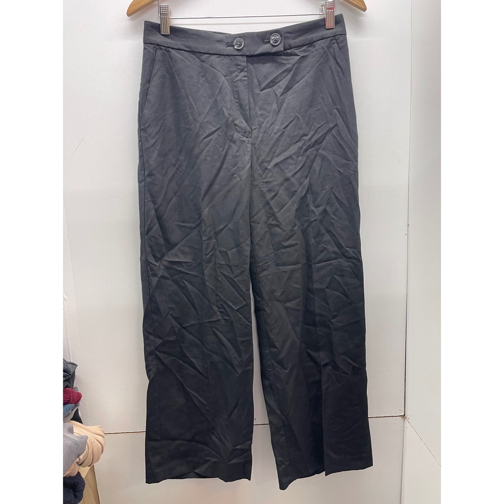 LOFT Versa Womens Black Wide Leg Dress Pants Trousers Size 2